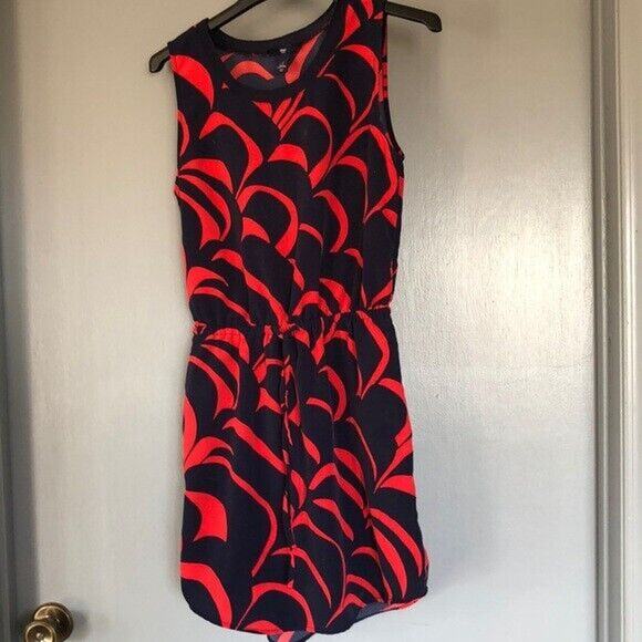 Gap Mini Dress Size Small Sleeveless Drawstring Waist Scoop Neck Pullover - Picture 1 of 6